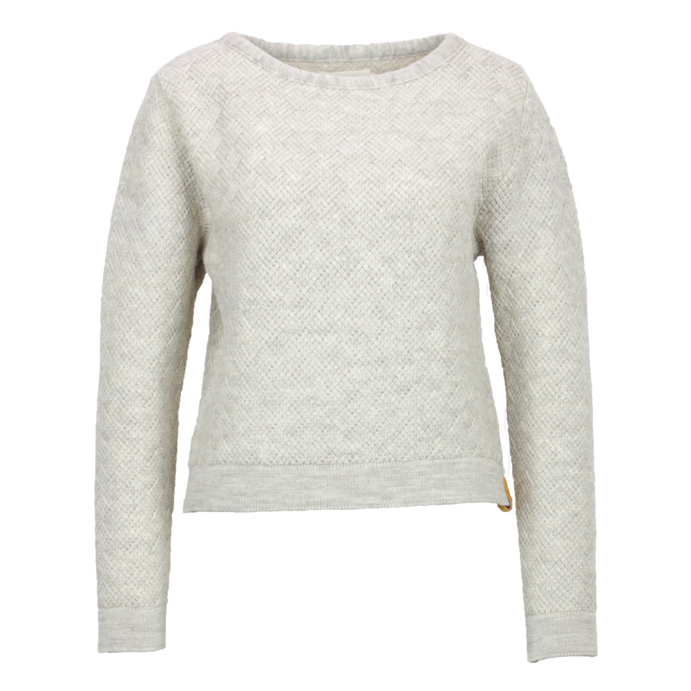 Flecht Pulli kurz | natur mel.