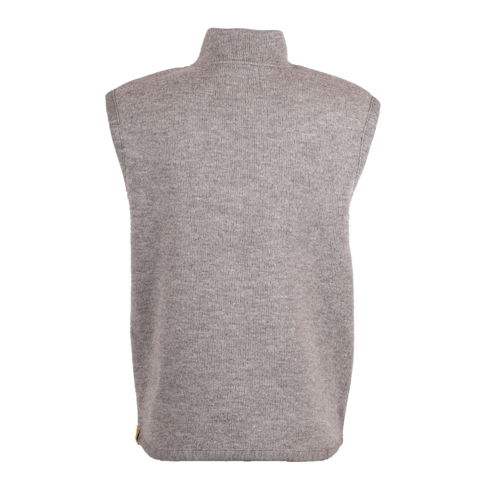 Walk Stehkragen Weste Herren | beige mel.