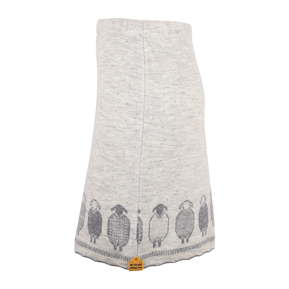Strickrock Schäfle natur|grau