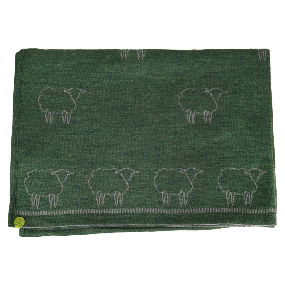 Decke Schaf Locwool thymian|birke 