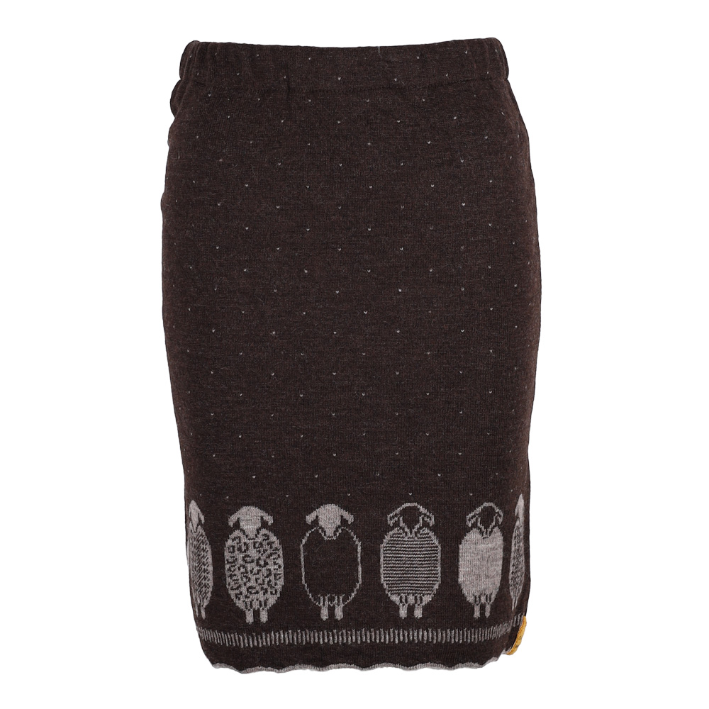 Strickrock Schäfle mokka|beige