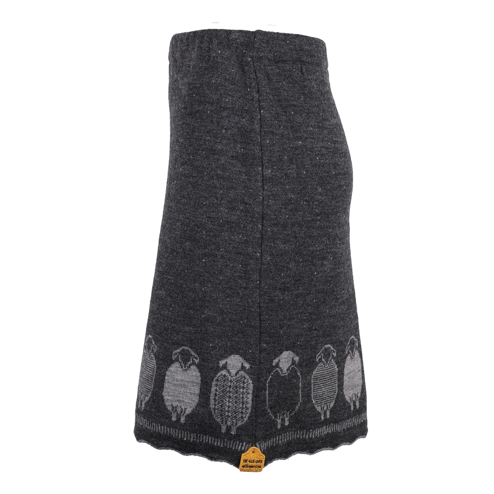 Strickrock Schäfle anthrazit|grau