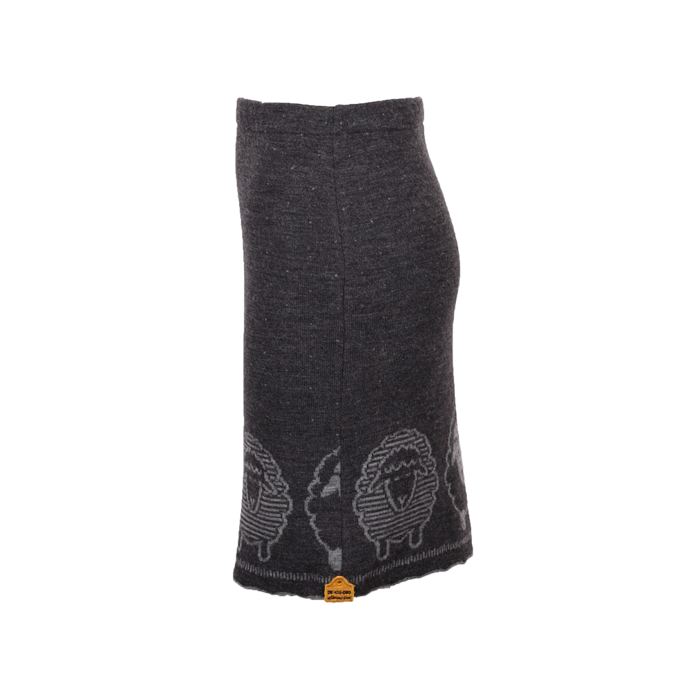 Strickrock Schäfchen anthrazit|grau