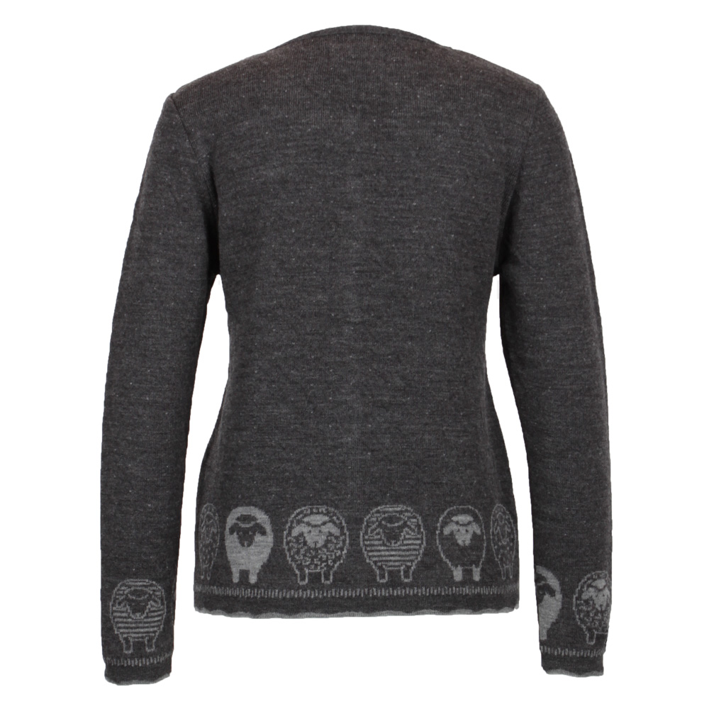 Strickjacke Schäfle anthrazit|grau