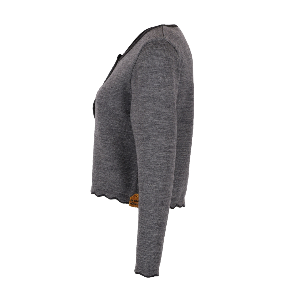 Kurzjacke | grau mel.