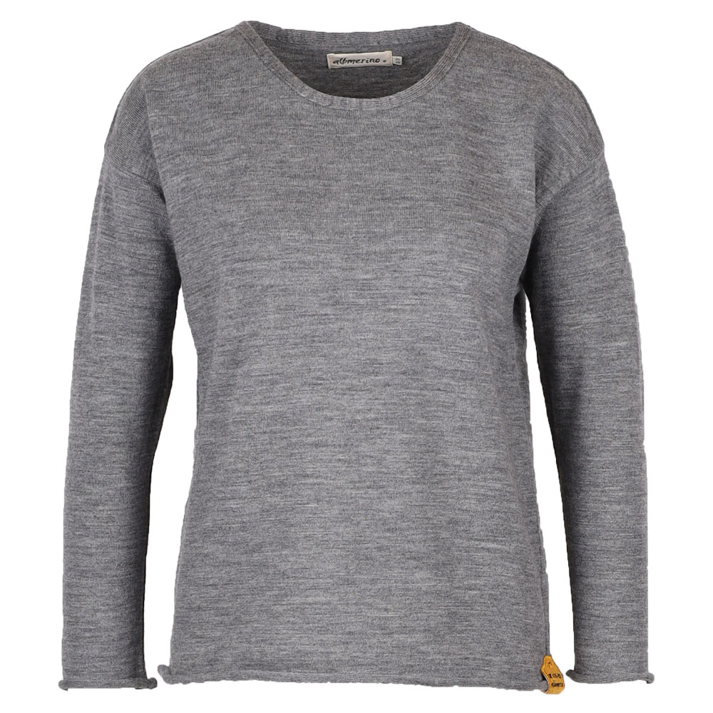 Oversize Pullover uni rr | grau mel.