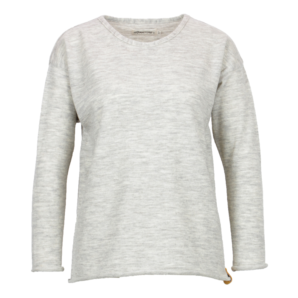 Oversize Pullover uni rr | natur mel.
