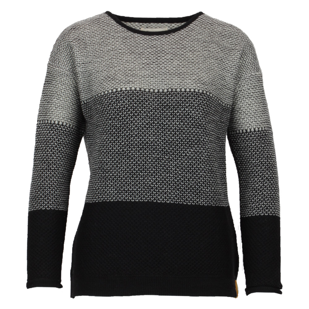 Oversize Pulli Espelta schwarz|rohweiss