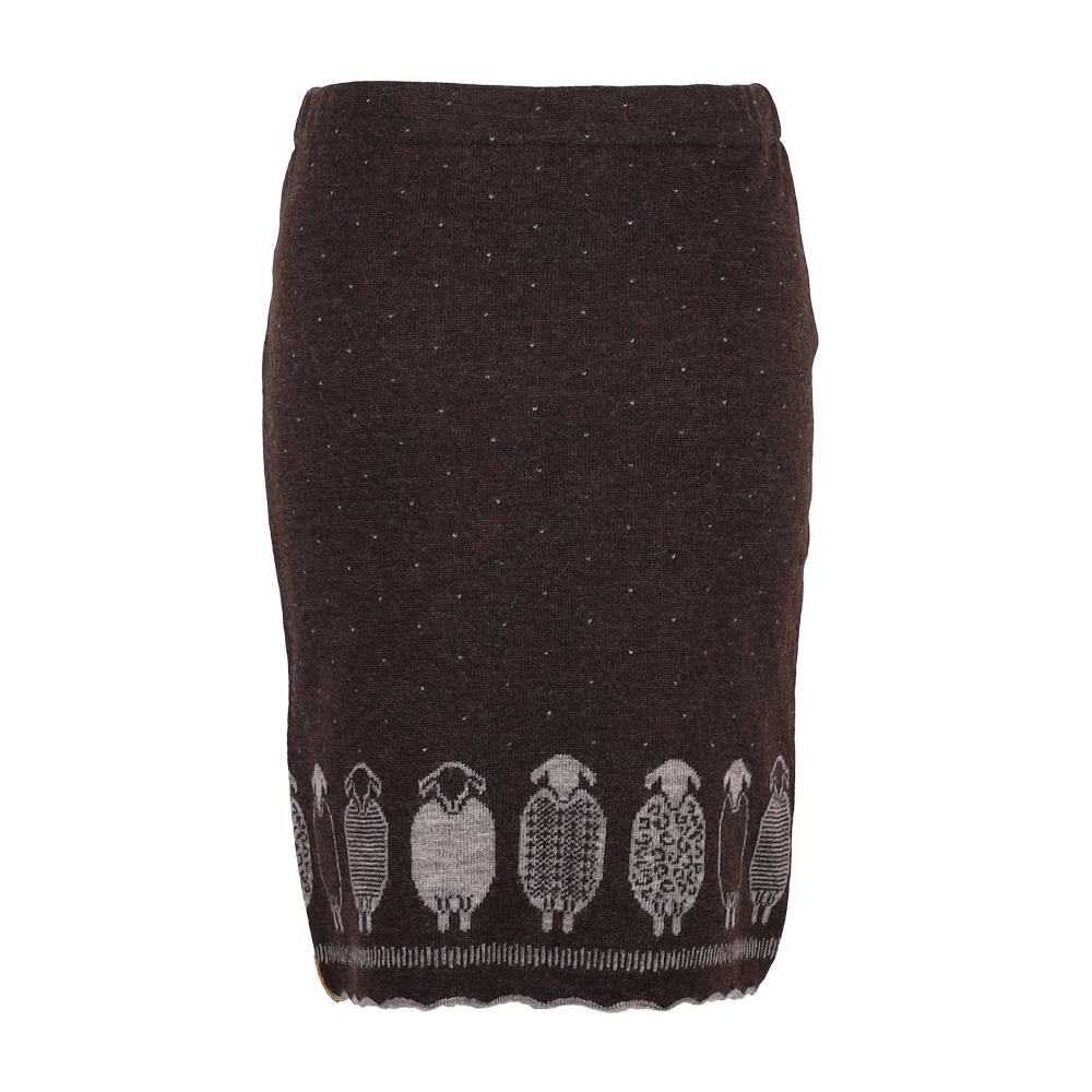 Strickrock Schäfle mokka|beige