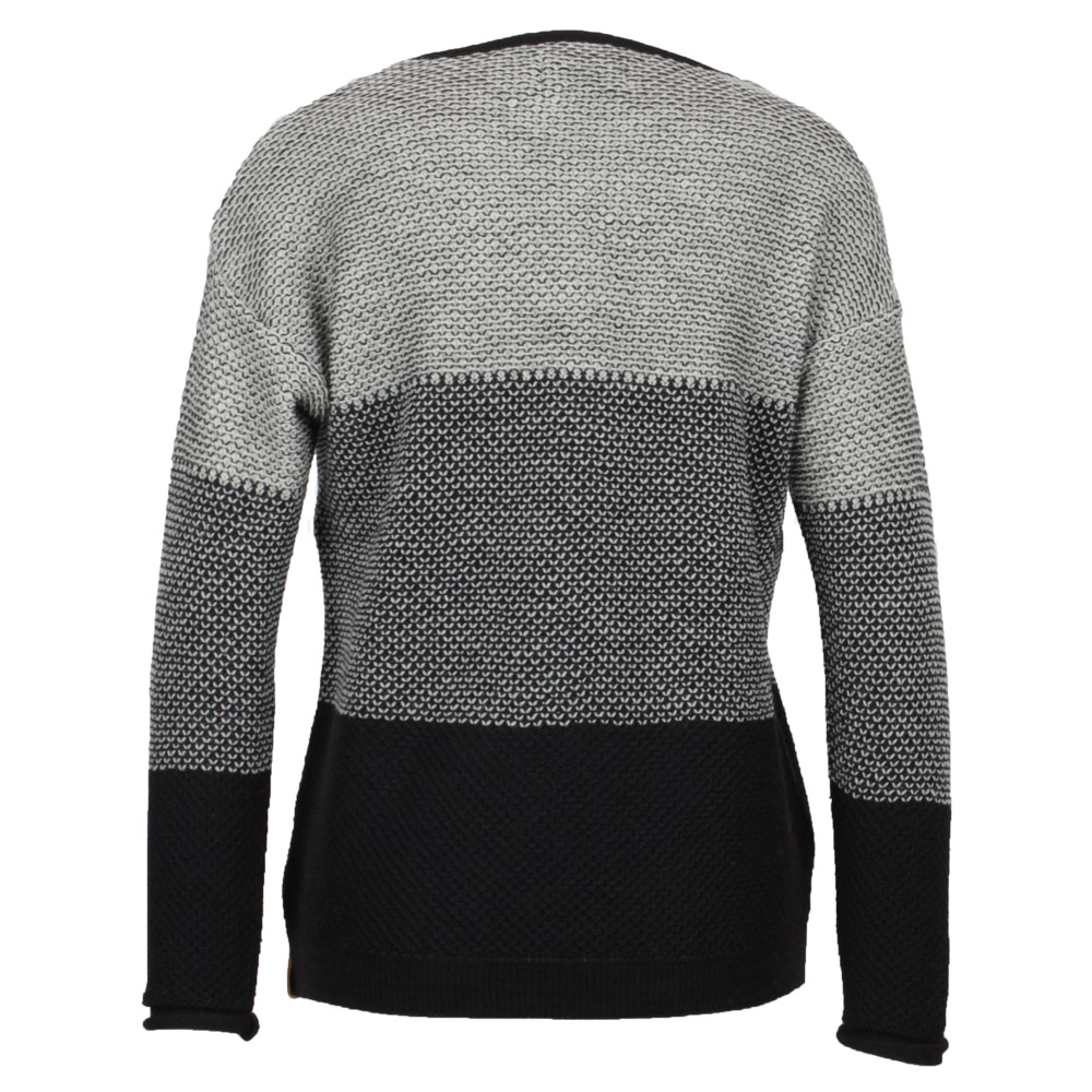 Oversize Pulli Espelta schwarz|rohweiss