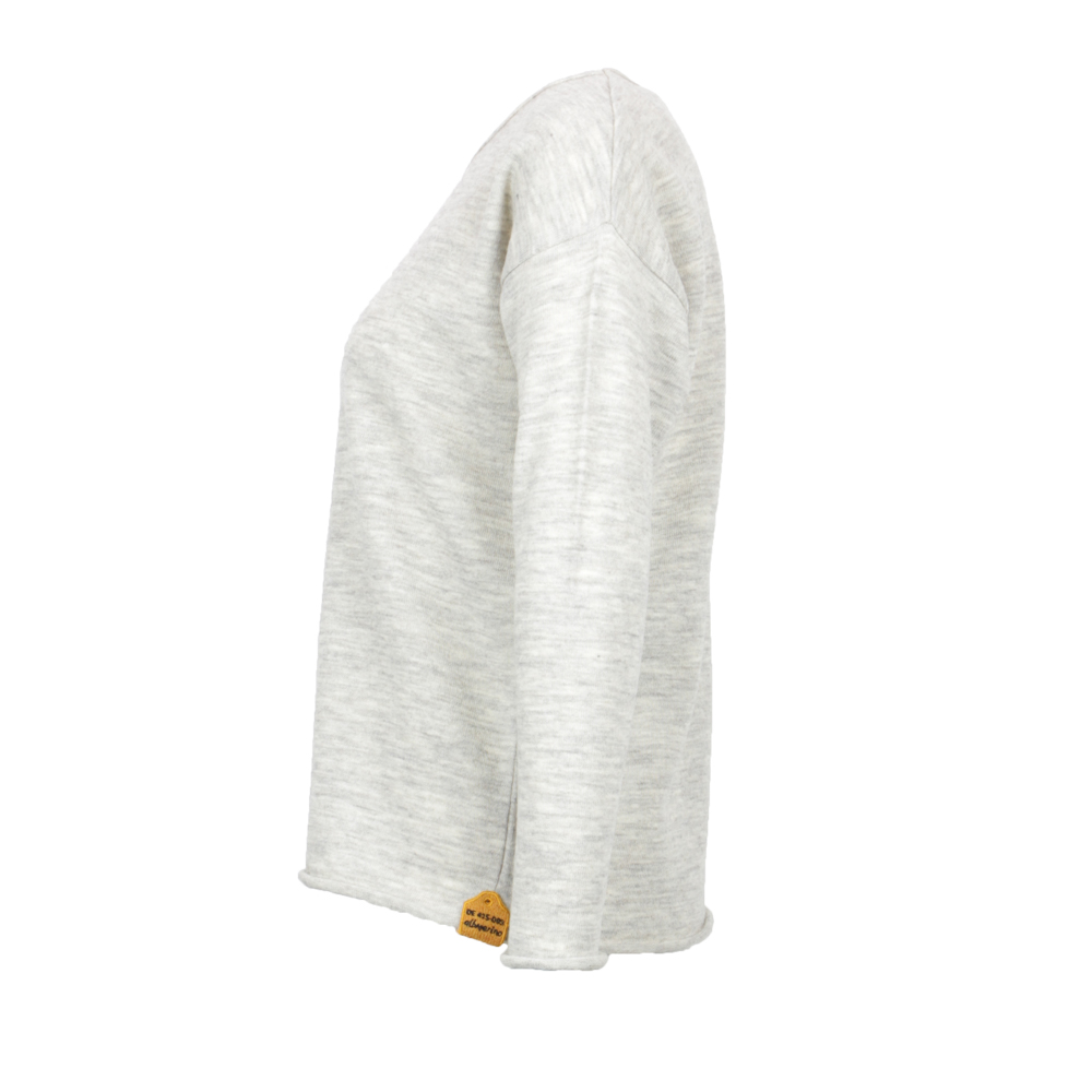 Oversize Pullover uni rr | natur mel.