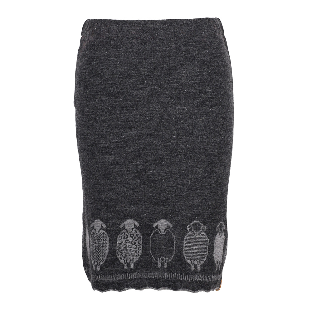 Strickrock Schäfle anthrazit|grau
