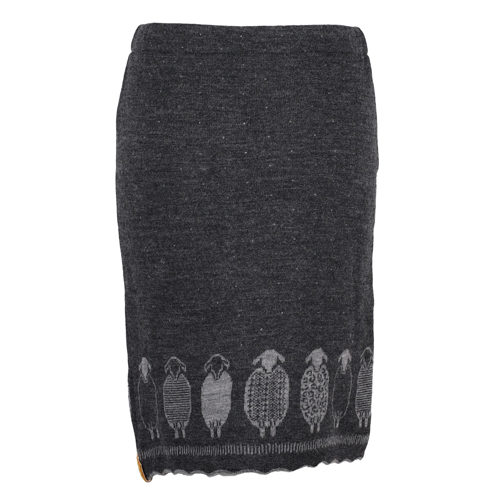 Strickrock Schäfle anthrazit|grau